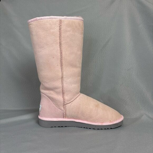 Womens 8 Classic Tall UGG Boots Baby Pink Retired Collectors Extremely Rare Cond - Picture 6 of 12